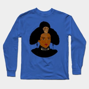 Afro Space Queen Long Sleeve T-Shirt